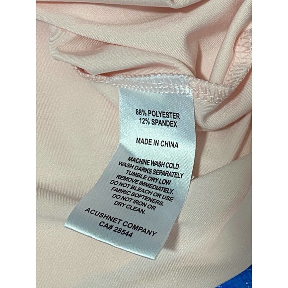 Foot Joy Polo Mens Size Large Prodry Lisle light pink Governors Club Tennessee - Picture 8 of 12